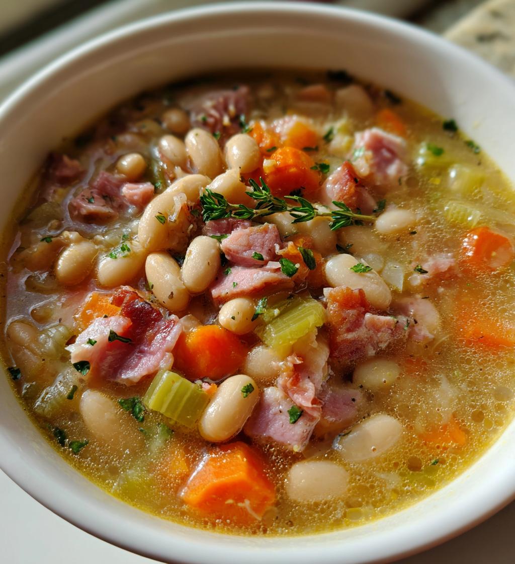 easy ham and bean soup - detail 1