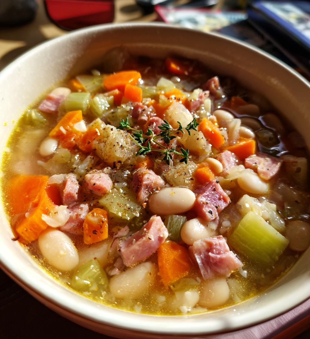 easy ham and bean soup