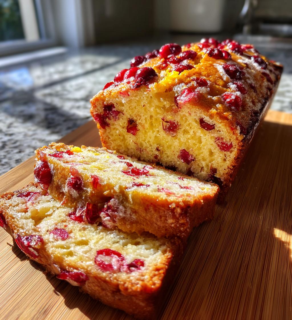 easy orange cranberry bread - detail 1