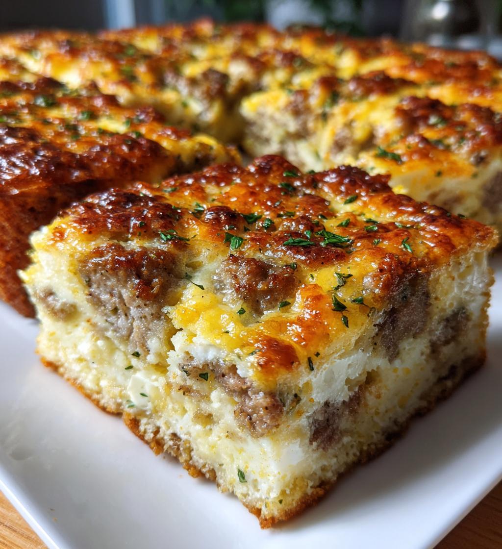 easy sausage breakfast casserole - detail 1