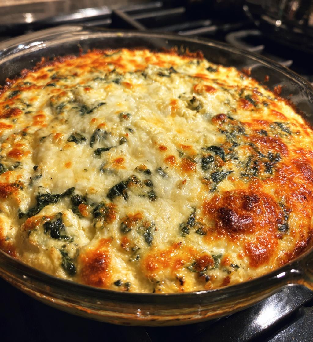 easy spinach artichoke dip - detail 1
