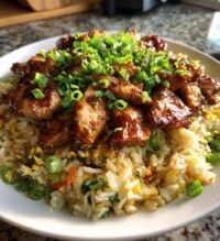 easy teriyaki chicken and fried rice