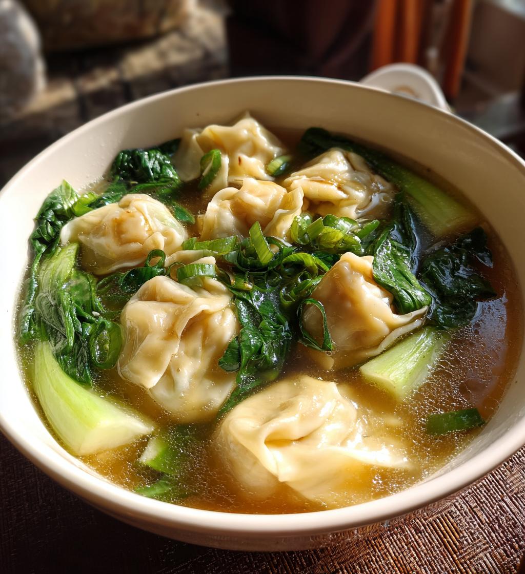 easy wonton soup recipe - detail 1