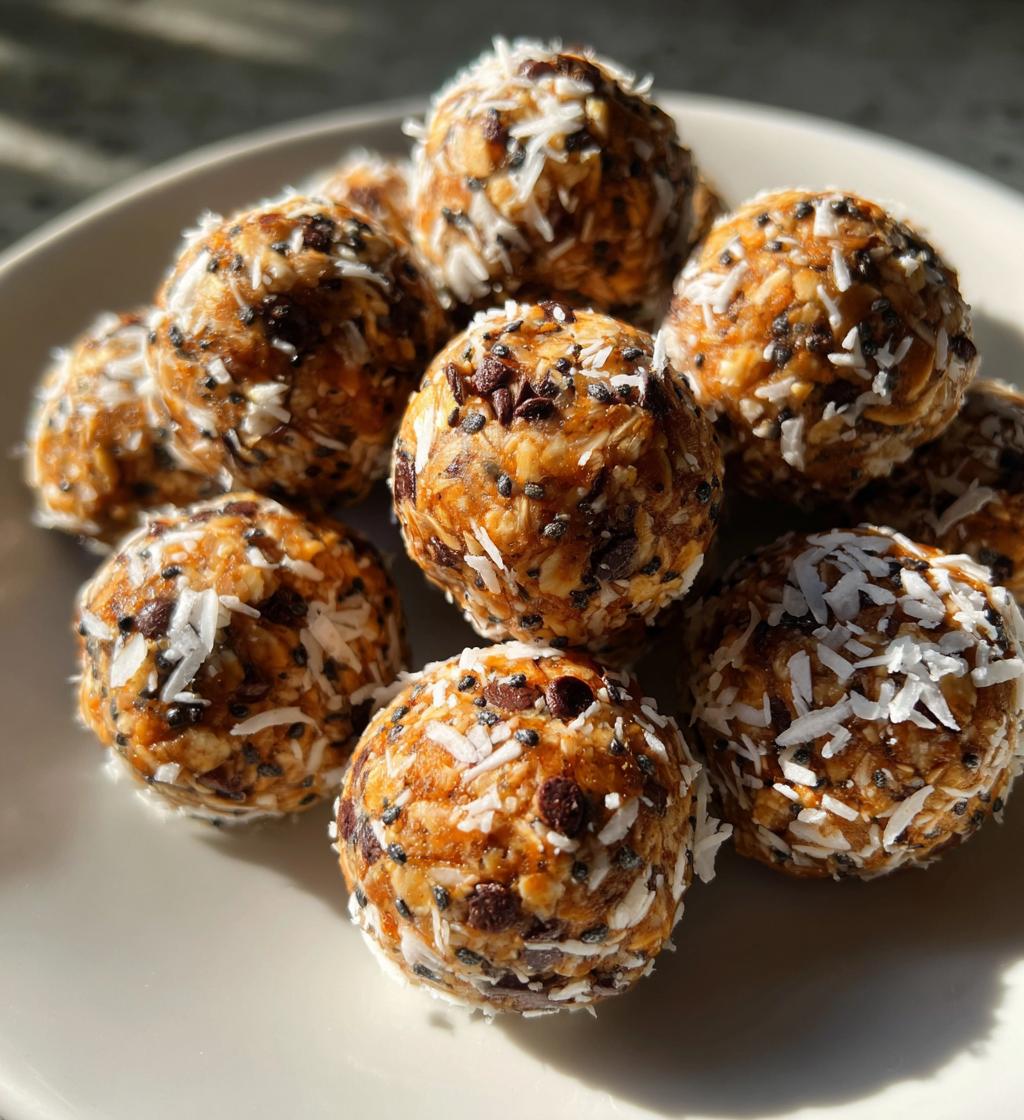 energy oatmeal balls - detail 1