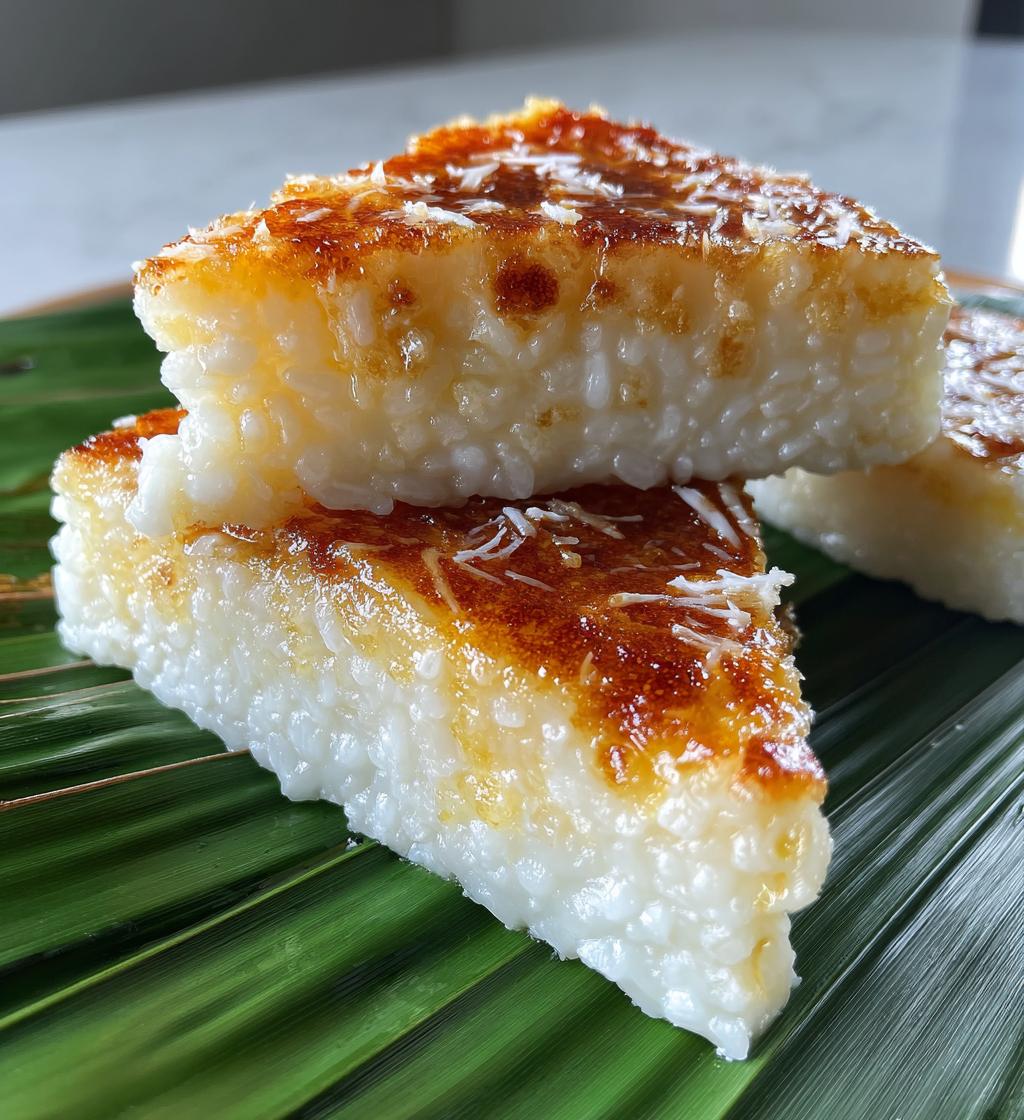 filipino sticky rice cake - detail 1
