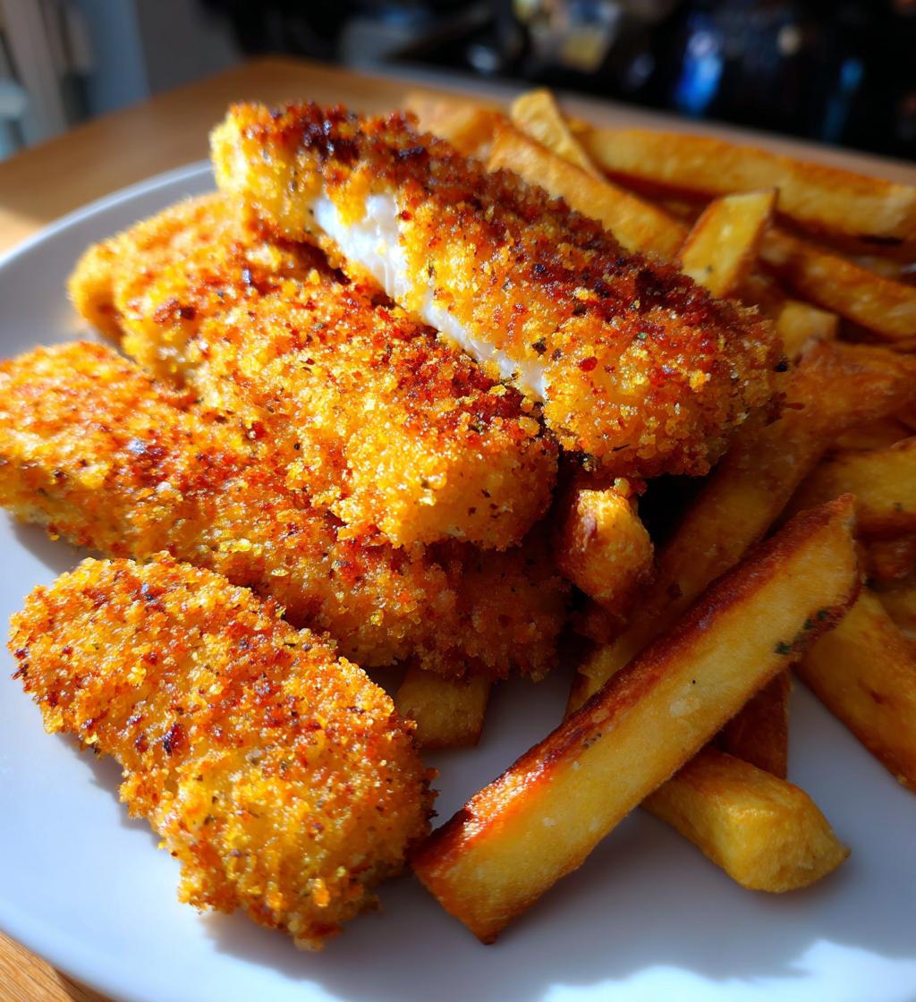 fish fingers and chips - detail 1