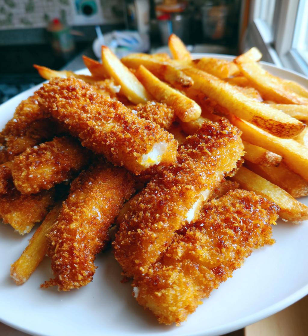 fish fingers and chips