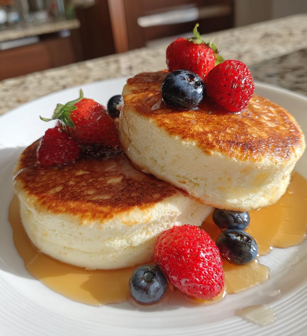 fluffy japanese souffle pancakes - detail 1