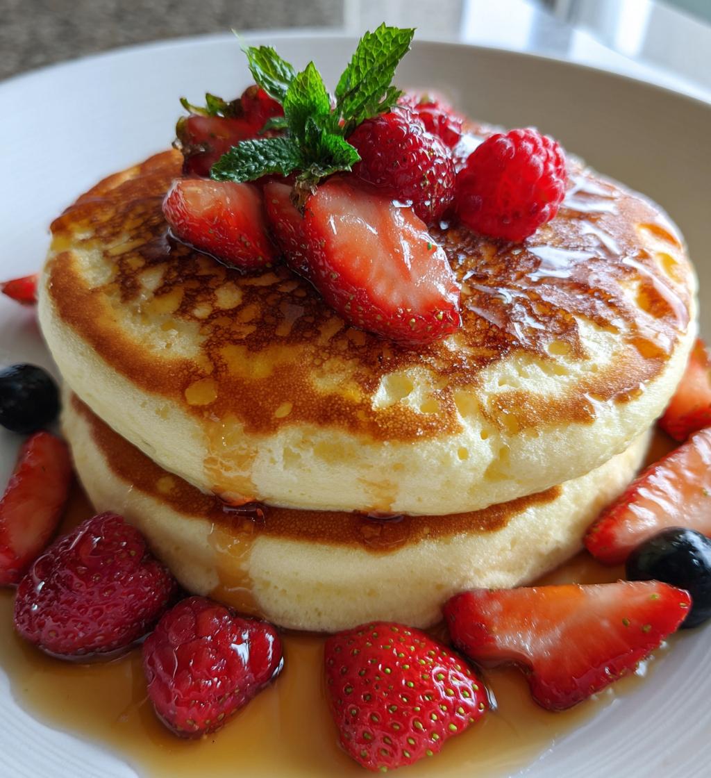 fluffy japanese souffle pancakes