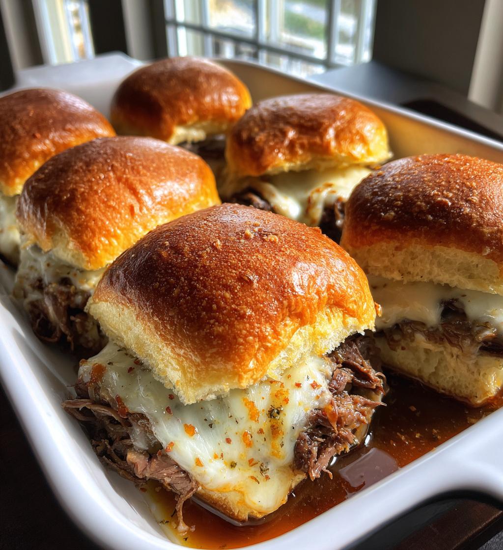 french dip sliders - detail 1