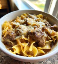 french onion beef and noodles