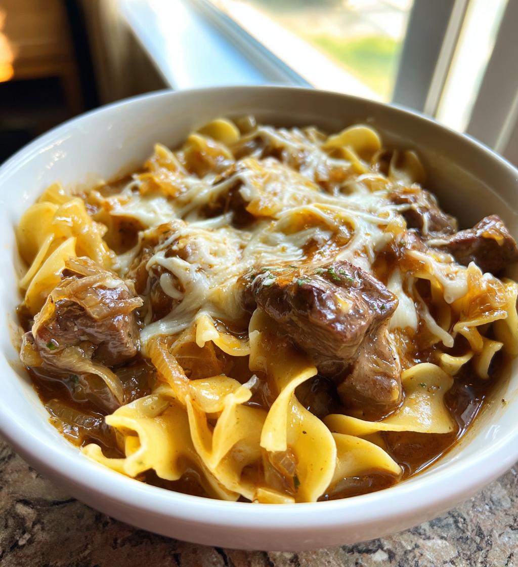 french onion beef and noodles