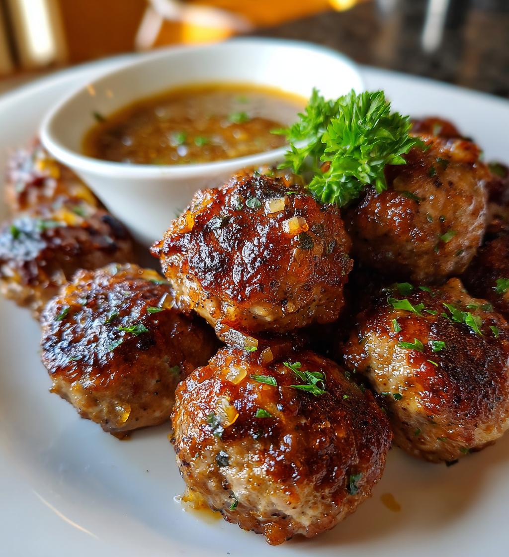french onion meatballs