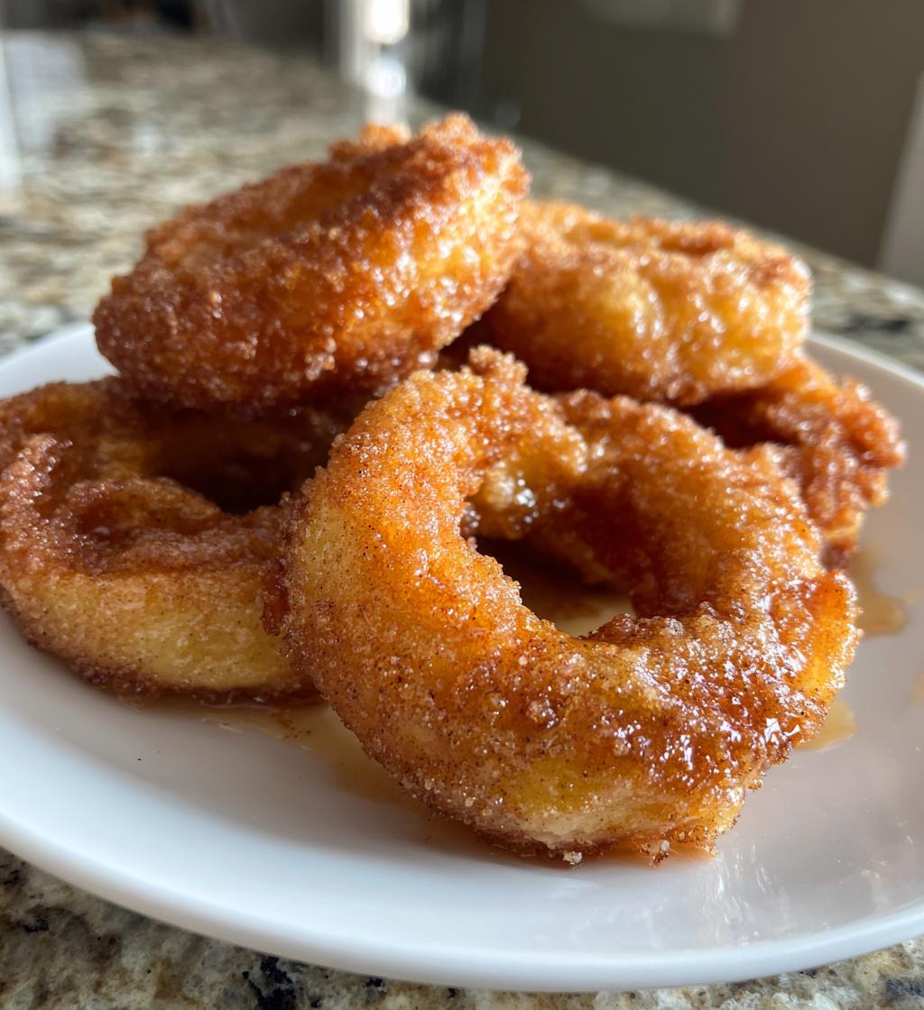 fried cinnamon apple rings recipe