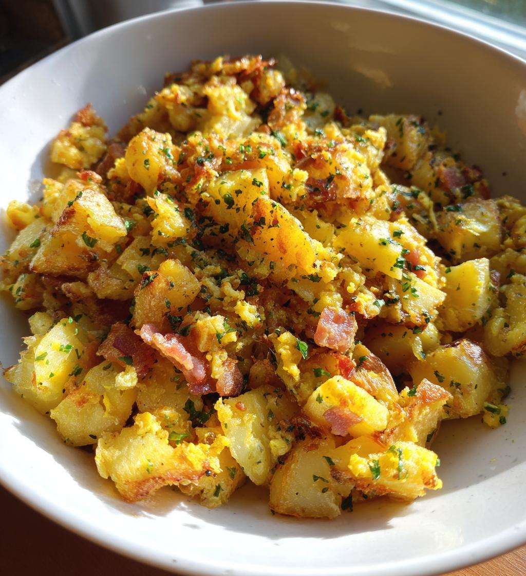 frika potato and cheese hash