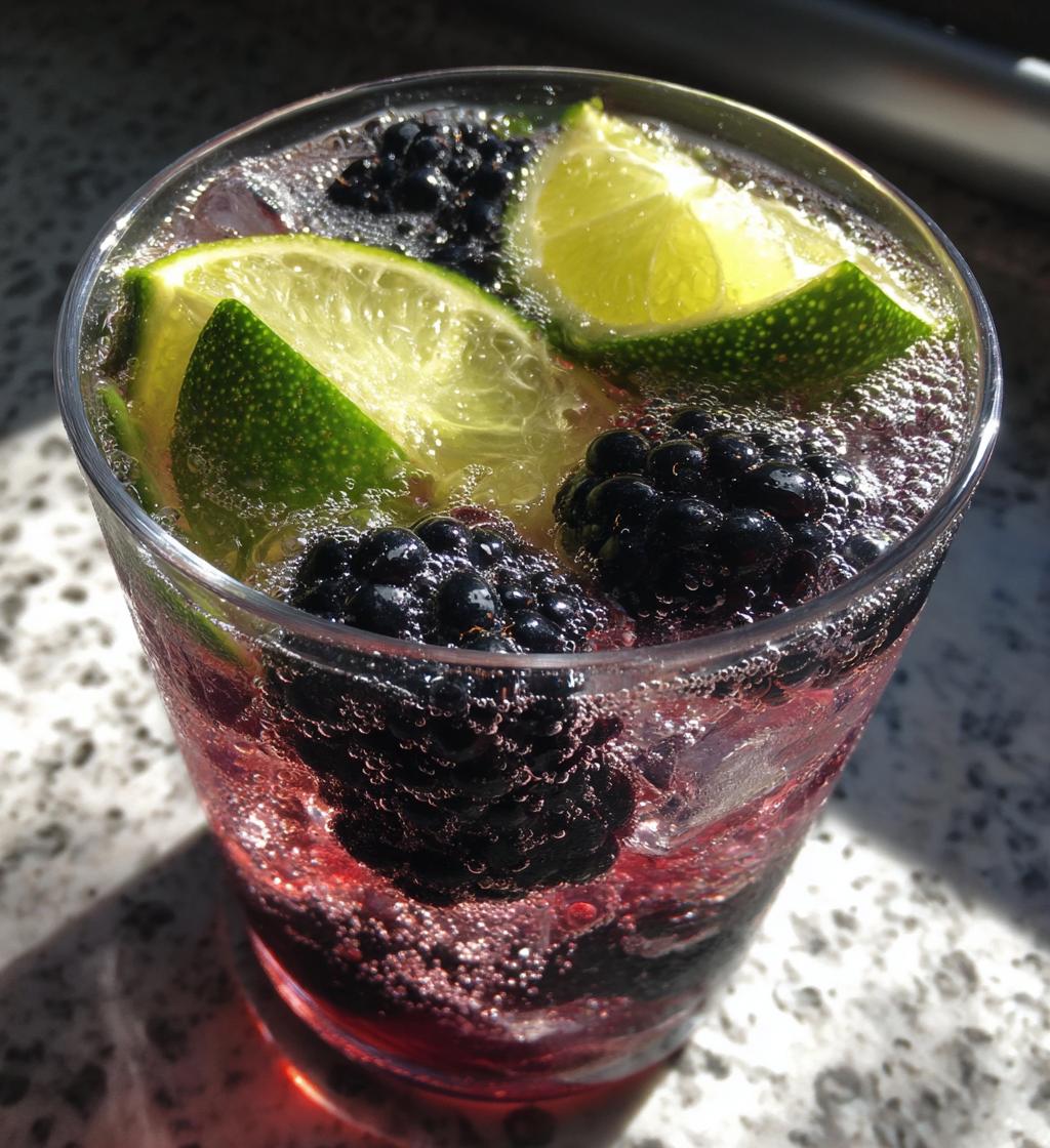 frosted blackberry mule non alcoholic version