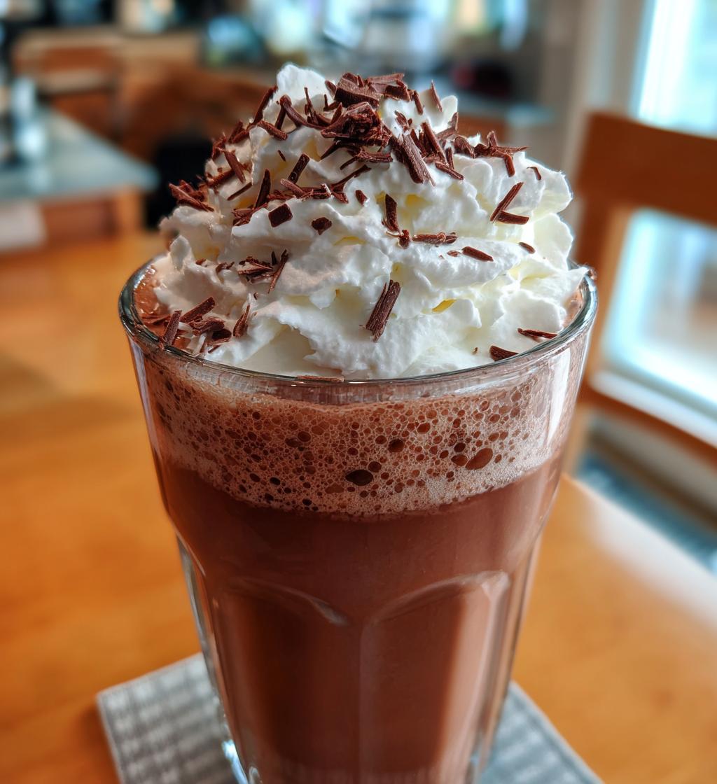 frozen hot chocolate - detail 1