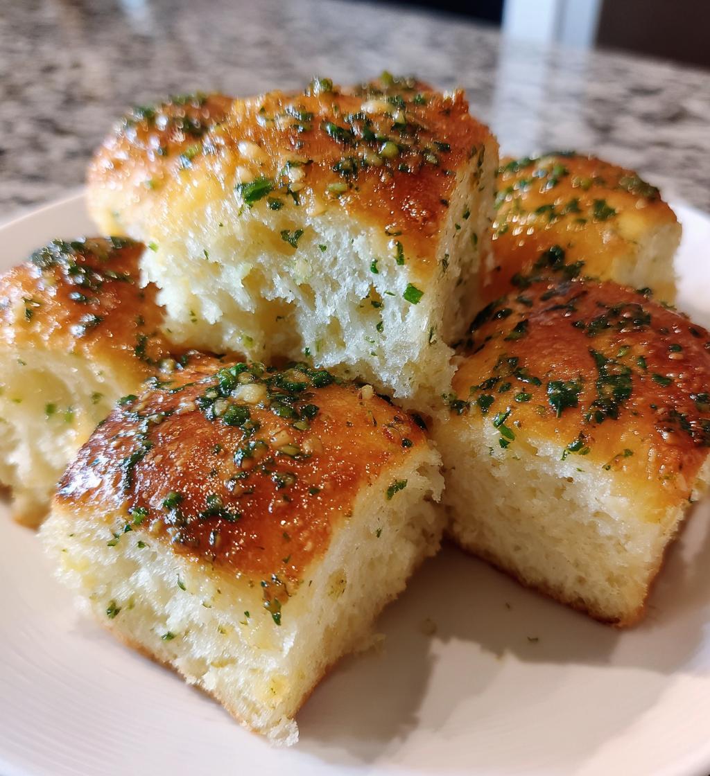 garlic bread rolls - detail 1