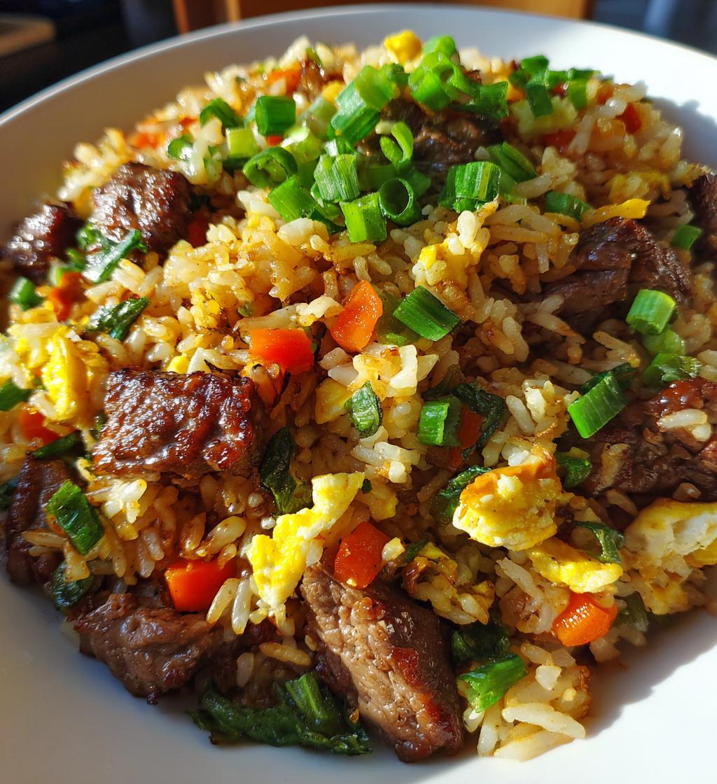 garlic butter steak fried rice - detail 1