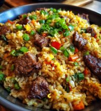 garlic butter steak fried rice