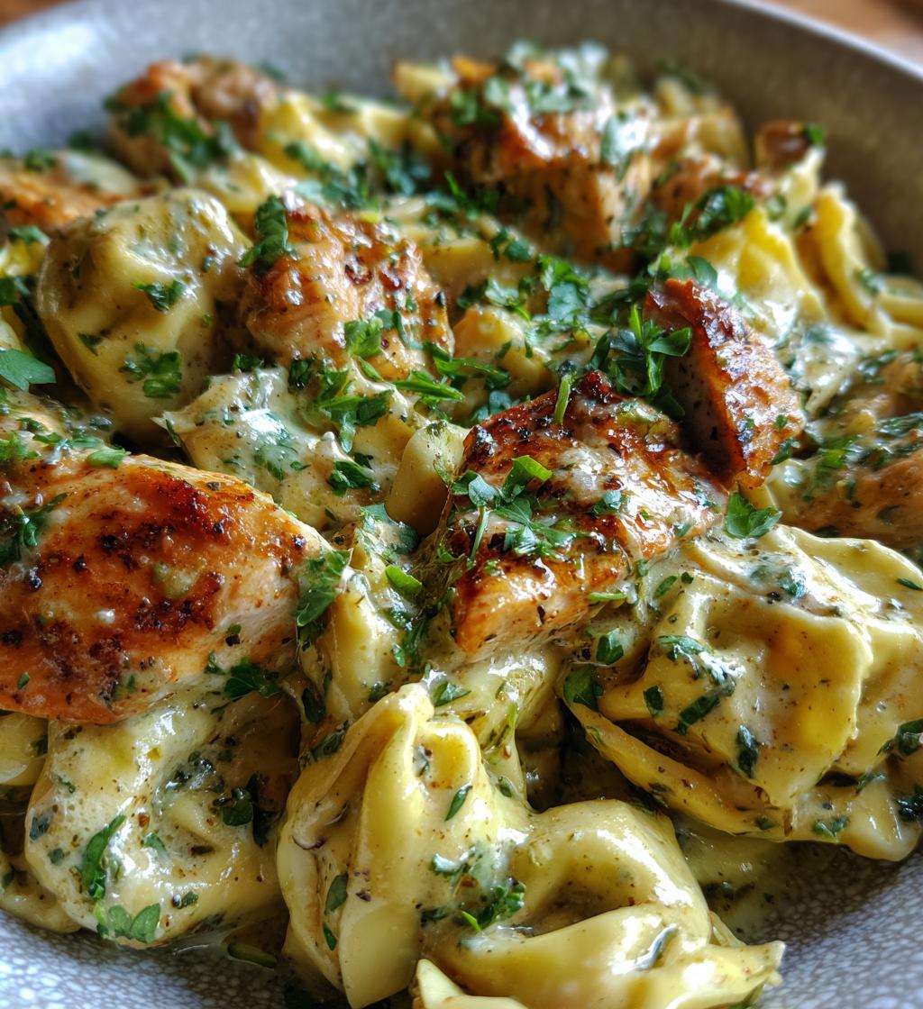 garlic parmesan chicken tortellini
