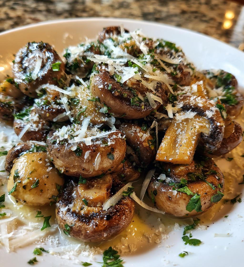 garlic parmesan mushrooms