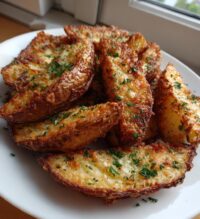 garlic parmesan potato wedges recipe