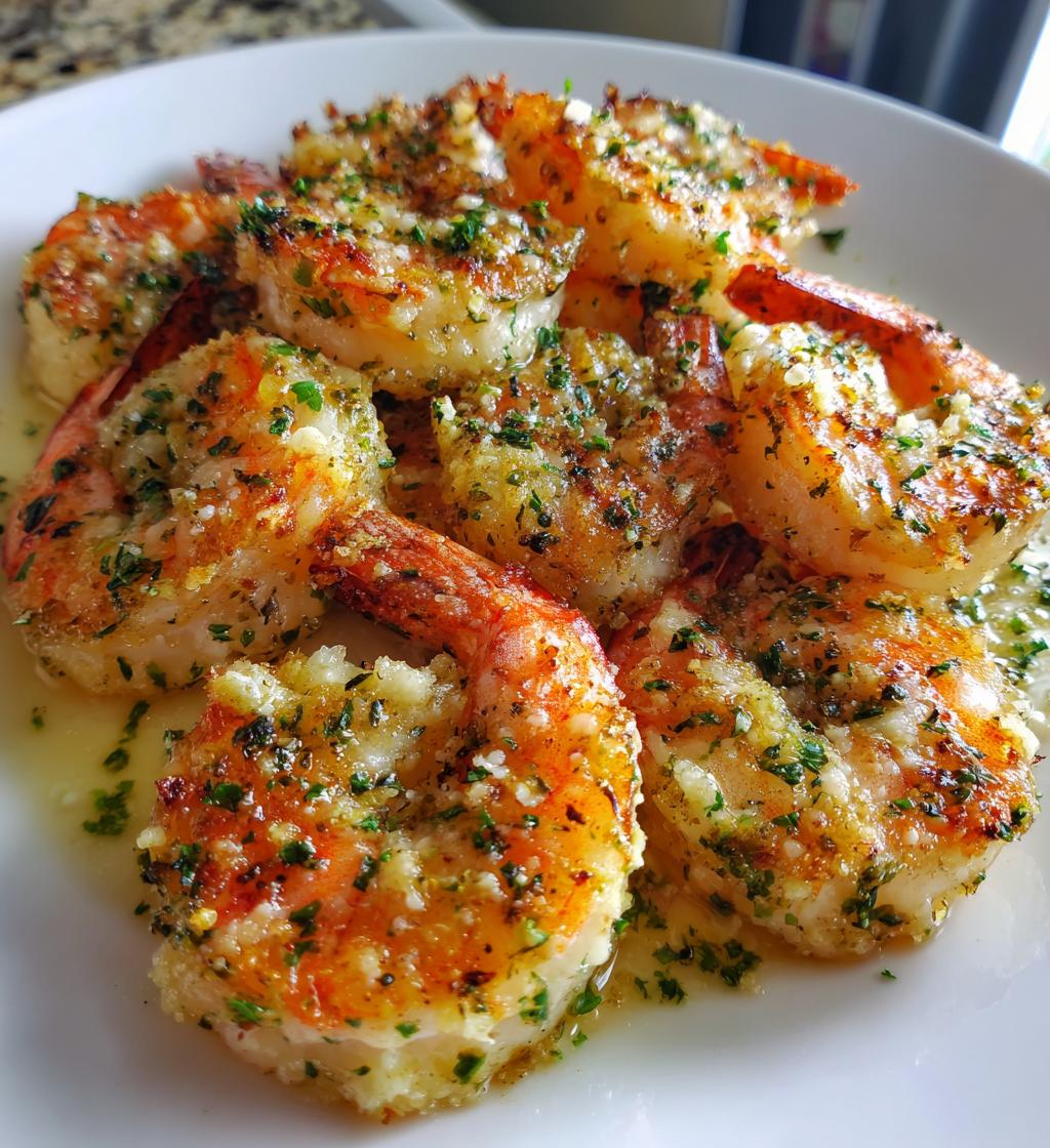 garlic parmesan roasted shrimp