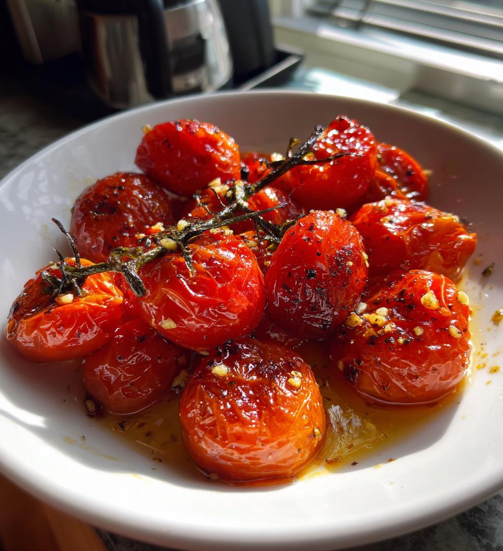 garlic roasted cherry tomatoes - detail 1