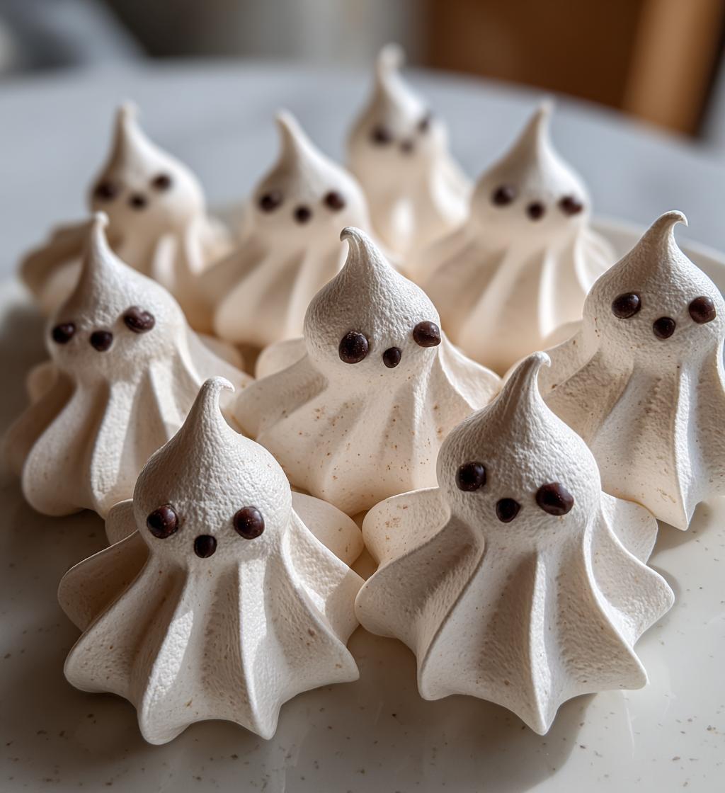 ghost meringues - detail 1
