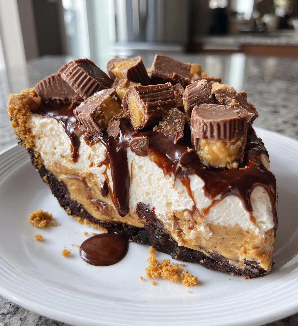 giant reeses peanut butter cup pie - detail 1