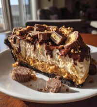 giant reeses peanut butter cup pie