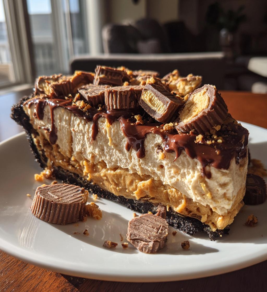 giant reeses peanut butter cup pie