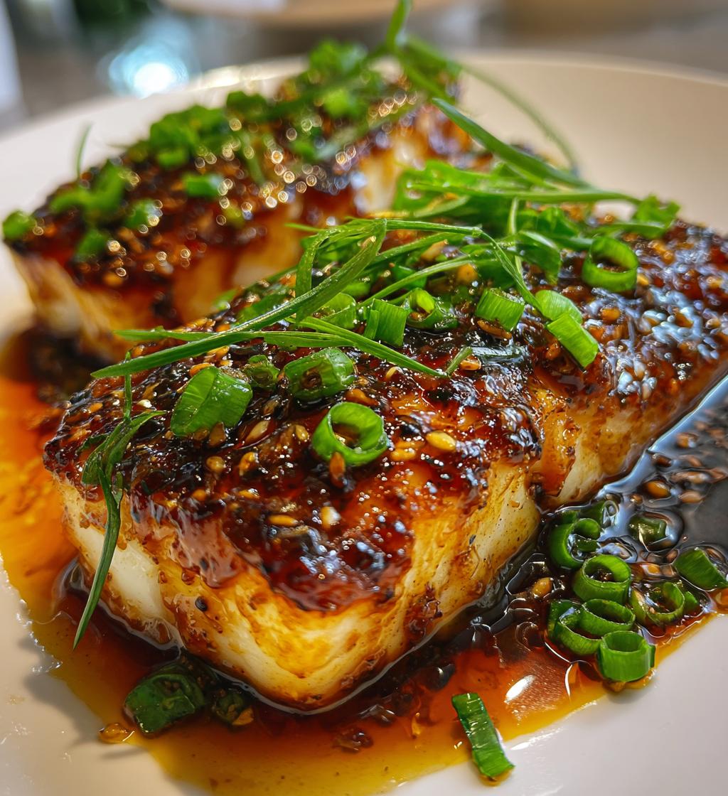 ginger soy glazed cod recipe - detail 1