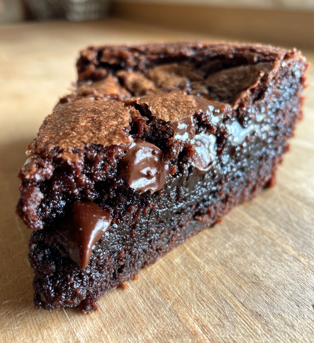 gooey brownie pie - detail 1