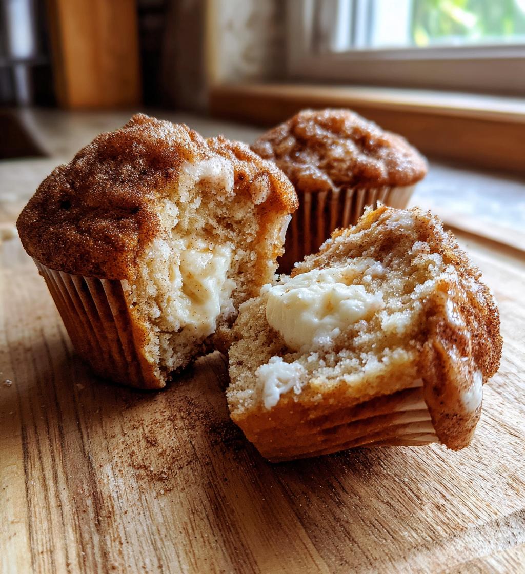 gooey cinnamon cream cheese muffins recipe