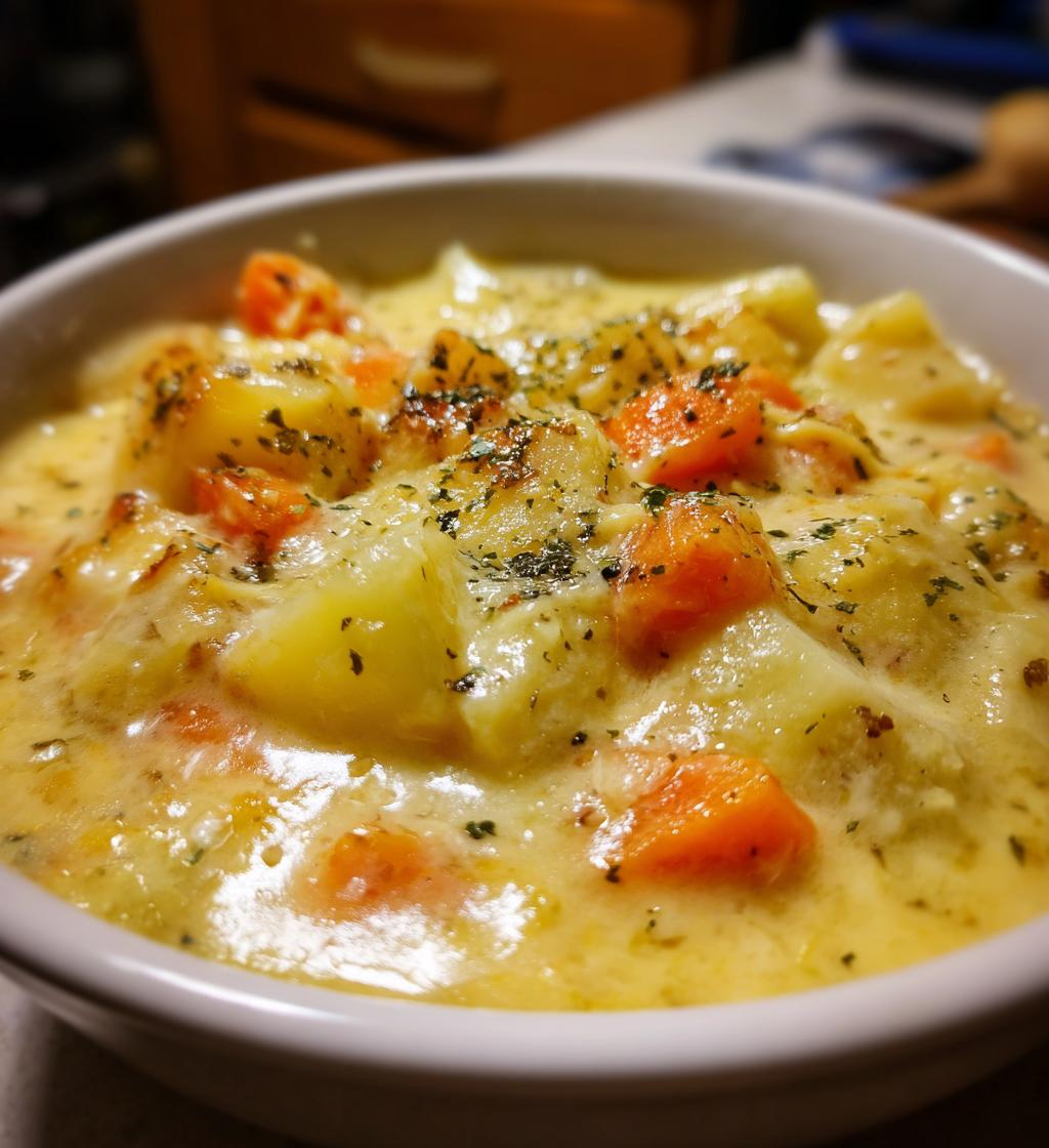 grandmas homemade potato soup - detail 1