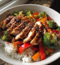 grilled chicken rice bowl