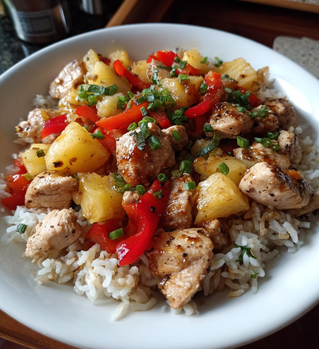 hawaiian pineapple chicken and rice