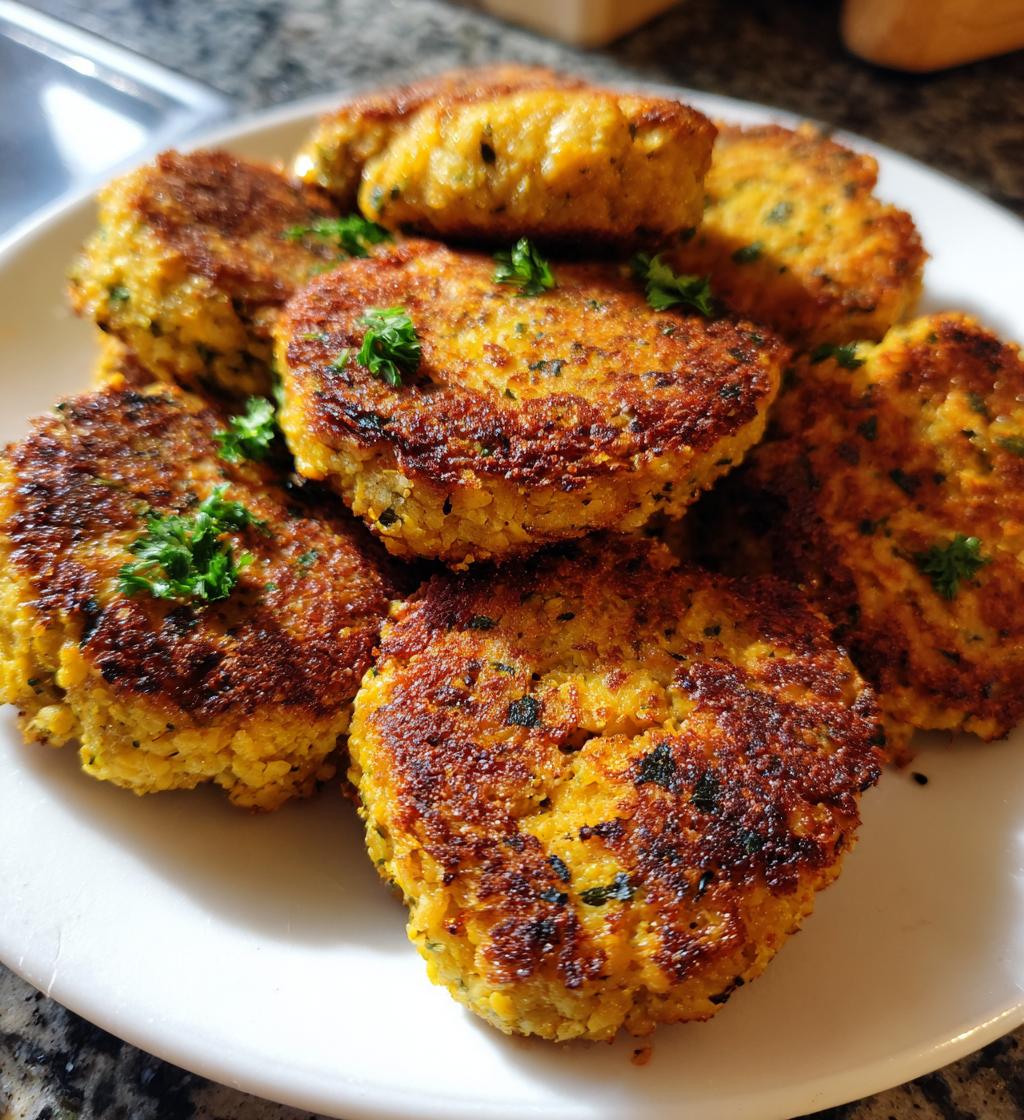 healthy air fryer chickpea patties recipe - detail 1