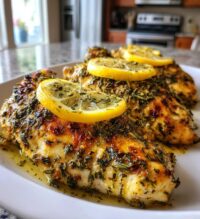 healthy air fryer lemon herb chicken recipe