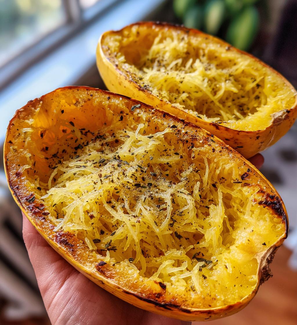 healthy air fryer spaghetti squash recipe - detail 1