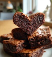heart shaped brownies