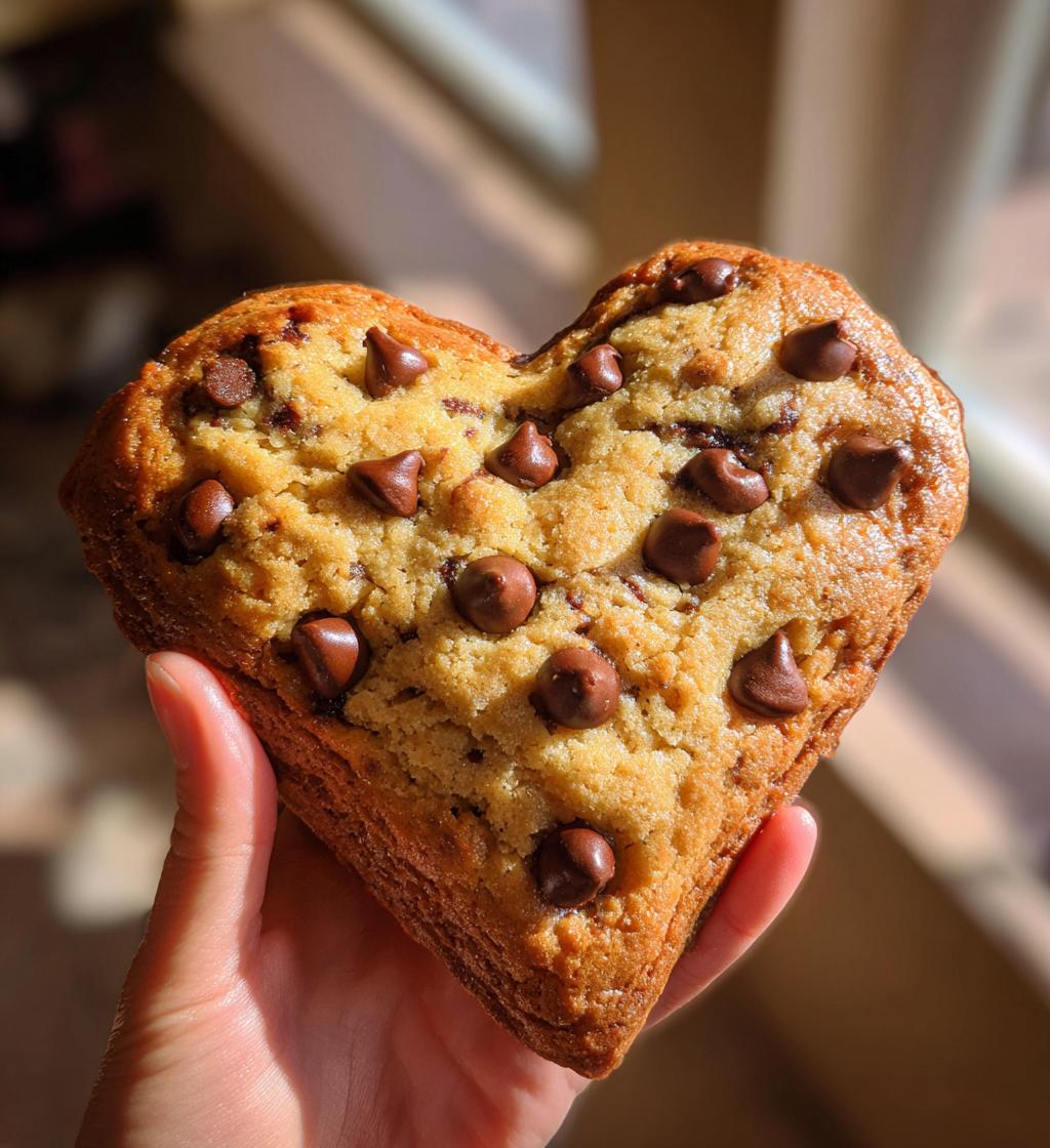 heart shaped cookie cake - detail 1