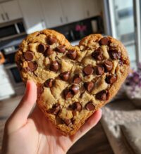 heart shaped cookie cake