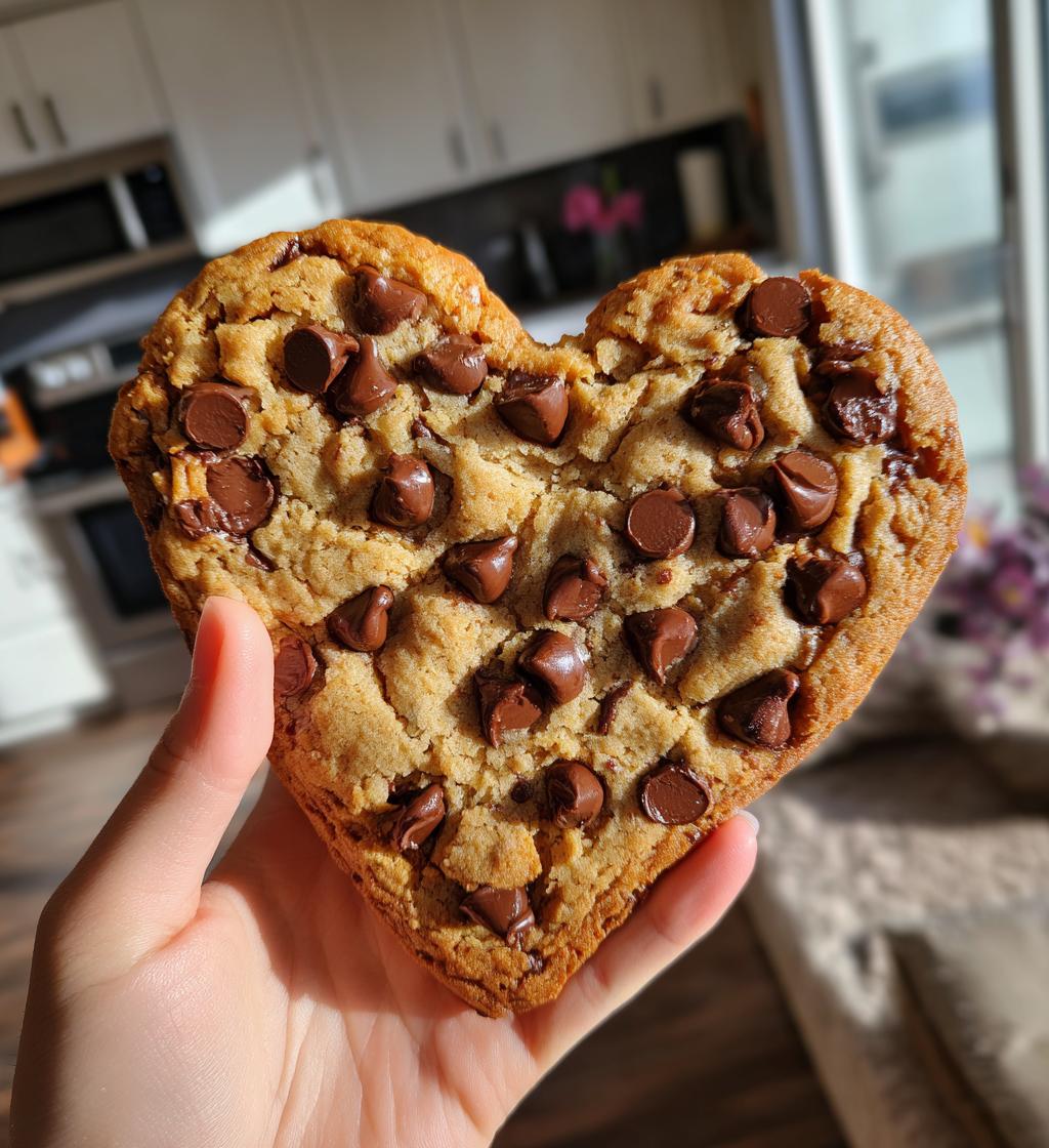 heart shaped cookie cake