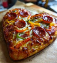heart shaped pizza