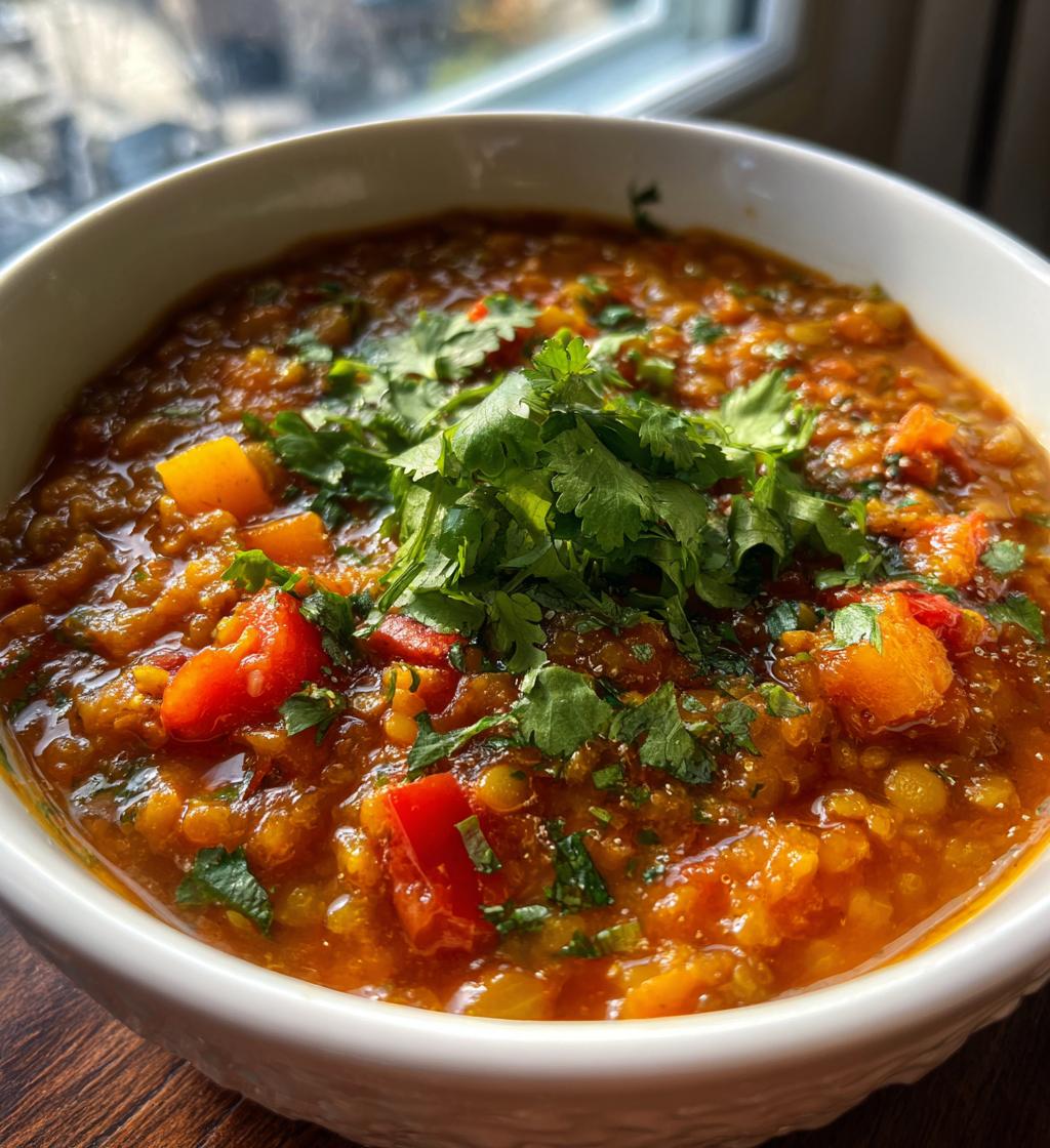 hearty mexican lentil soup
