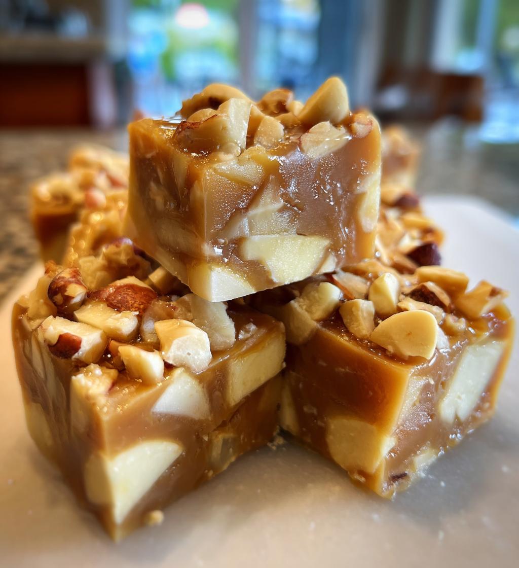 heavenly caramel apple fudge - detail 1