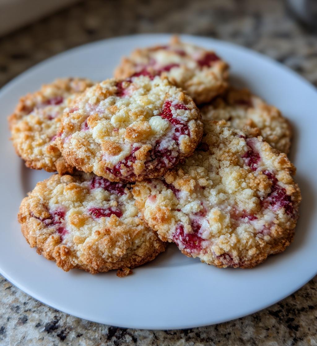 heavenly strawberry cream cheese crumble cookies recipe